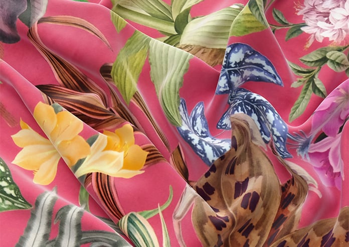 Barbados, Flamingo Pink - Motorised Roman Blind - Image 4